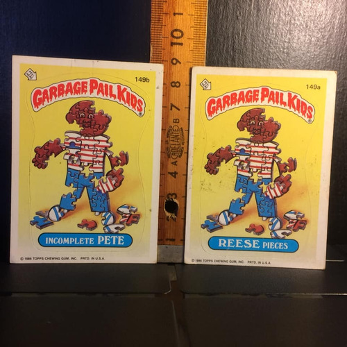 Garbage Pail Kids Incomplete Pete Y Rese Pieces  Topps