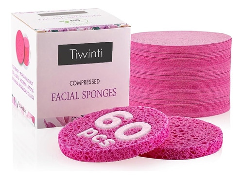 Esponjas Faciales Comprimidas De 60 Conteos |tiwinti Esponja