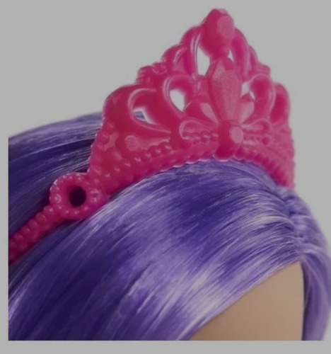 Imagen 5 de 7 de Barbie Hada Mariposa Cabello Morado. Dreamtopia.