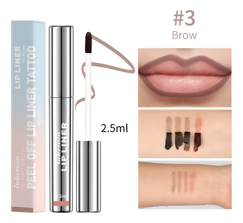 Delineador Labios 4tonos Larga Duración Vitaminae Impermeabl 3 Brow