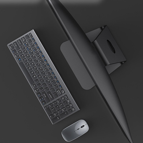 Teclado Sem Fio Multidispositivo Recarregável, Cinza