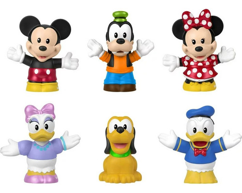 Little People Set 6 Figuras Mickey Mouse Y Sus Amigos Disney