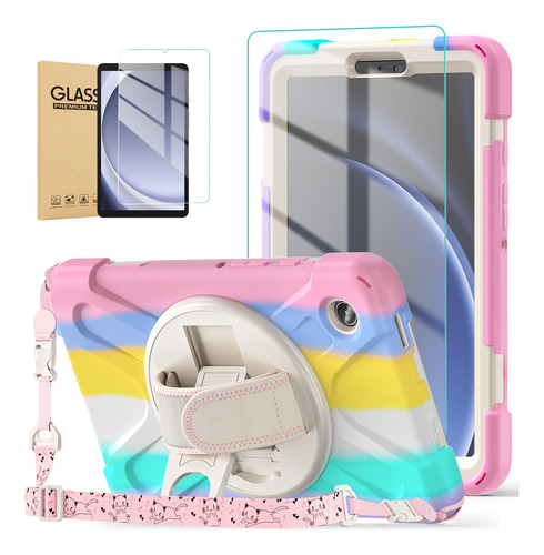 Mica + Funda Para Samsung Galaxy Tab A9 8.7 Sm-x115 Correa