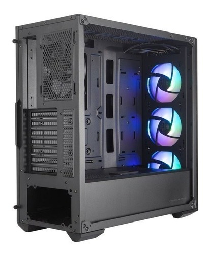 Gabinete Cooler Master Masterbox Mb520 Argb Cristal Templado Color Negro