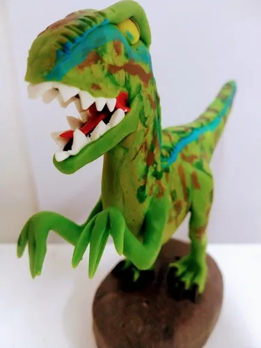 Adorno Dinosaurio Jurasic World Torta Porcelana Fría Adorno Dinosaurio Jurasic World Torta Porcelana Fría