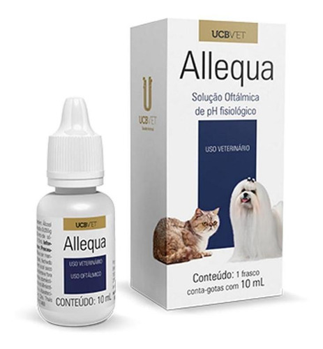 Solução Oftálmica Allequa 10ml P/ Cães E Gatos Ucbvet