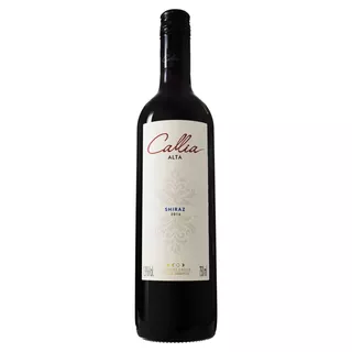 Vinho Argentino Tinto Meio Seco Callia Alta Shiraz San Juan Garrafa 750ml