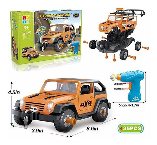 Limei Stem Jeep De Coches De Juguete Desarmar - Juego De Jug