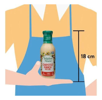 Walden Farms Aderezo Chipotle Ranch 355ml Calorie Free