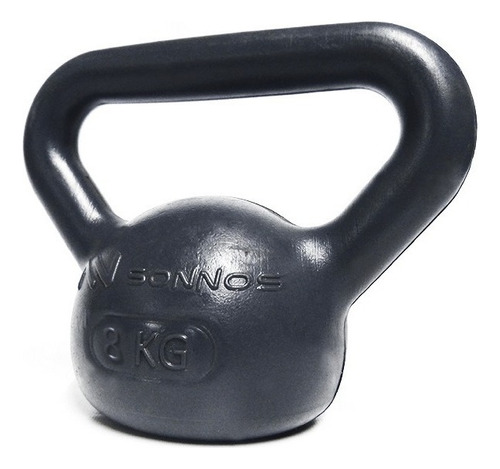 Pesa Rusa Kettlebell Pvc 8 Kg. Para Cross. Fabricantes Color Negro