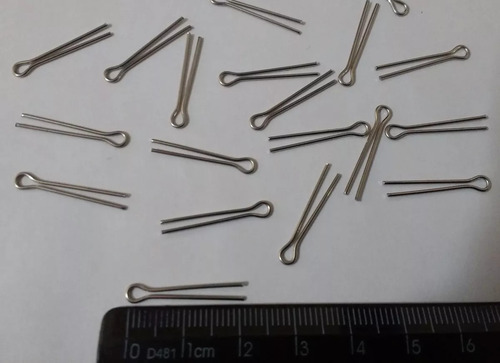 200 Contrapino Cupilha Aço Inox 1,6mm X 22 Mm Para Lustres