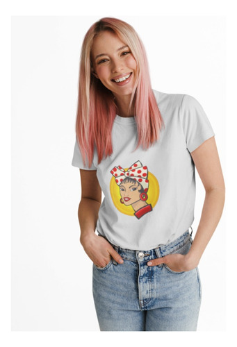 Polera Unisex Mujer Arepa Venezolana Algodon Estampado