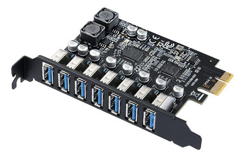 Tarjeta De Expansión Pci-e A Usb 3.0 De 7 Puertos