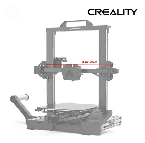 Imagem 5 de 5 de Kit Correia Dentada Gt2 Eixo X Para Creality Ender-3
