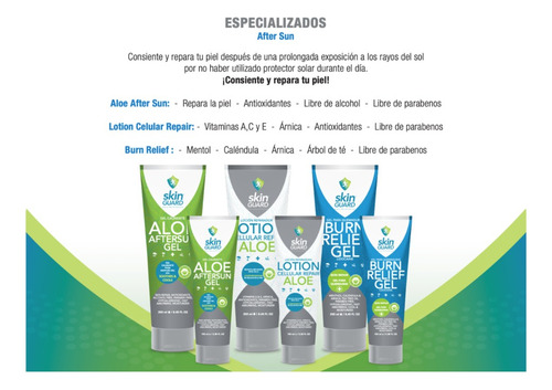 12 Pack Amigo Distribuidor Gel Post Solar Lidocaína 250 Ml