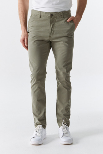 Pantalón Chino De Gabardina Slim Fit Hombre Prototype Chino 