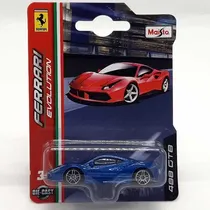 Comprar Miniatura Ferrari Evolution 488 Gtb Az - 1:64 Azul