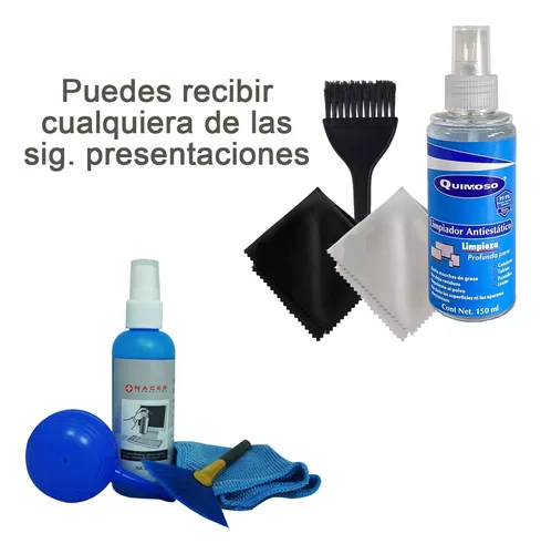 CompuFixit Soporte Técnico - Kit completo de Limpieza para PC incluye : 1.-  Alcohol Isopropilico de 250 ml. 2.-Aire Comprimido de 440 ml. 3.- Bote con  30 Toallas Húmedas. 4.-Kit limpiador de