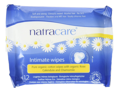 Natracare - Toallitas De Algodon Organicas Intimas, Paquete