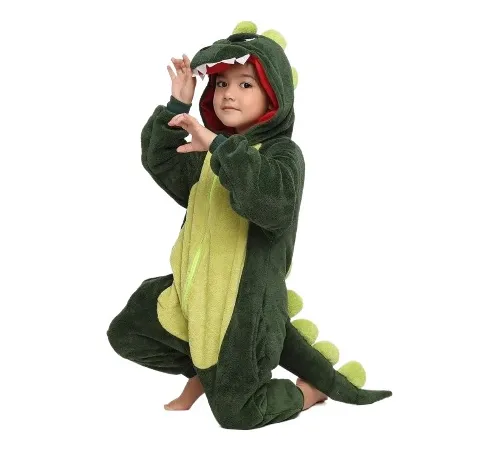 Kigurumi Dinosaurio Pijama Mameluco Disfraz Niño Niña