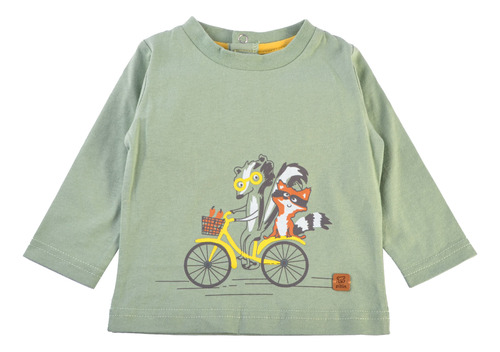 Polo M/l  Bebe Niño Verde