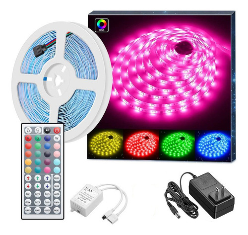 20 Metros Con Control Remoto Luz Rgb 16 Color