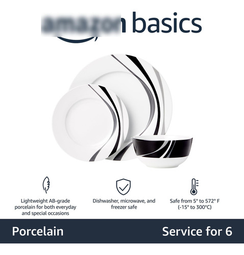 Set De Vajilla De 18 Piezas Para 6 Personas Swirl Nombre Del Diseño
