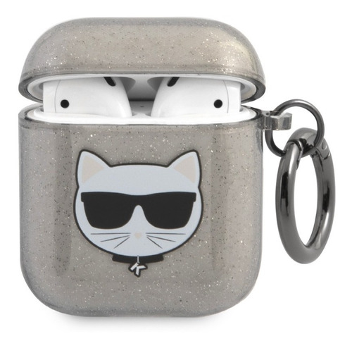 Case/funda Karl  & Choupette De Tpu Brillos Para Airpods
