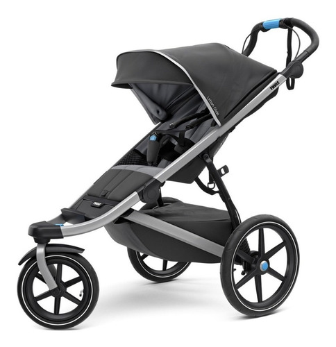 Carrinho de bebê 3 rodas Thule Urban Glide Urban Glide 2 dark shadow com chassi de cor prateado