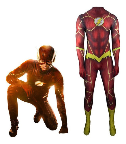 2024 Disfraz Cosplay The Flash Bart Allen Halloween For Hombre