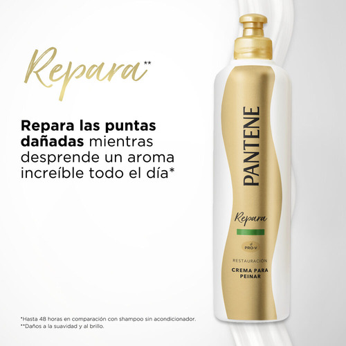 Crema Para Peinar Pantene Repara Restauración X 300 Ml