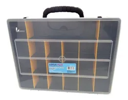 Comprar Maleta Organizador Multiuso 21 Compartimentos Lotus Cor Preto no Mercado Livre