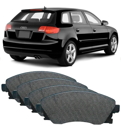 Kit Pastilha Freio Audi A3 2009 A 2017 Traseira Frasle