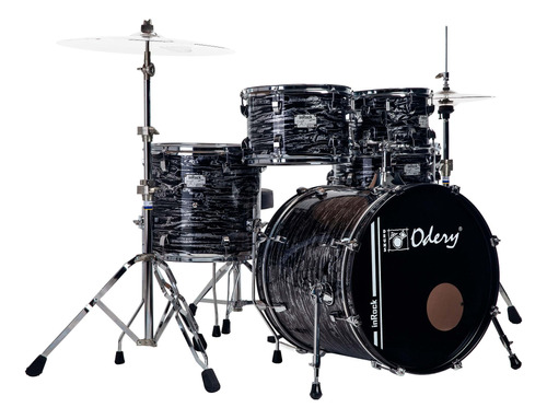 Bateria Acústica Odery Inrock Séries Dark Tiger Bumbo 20 Vin