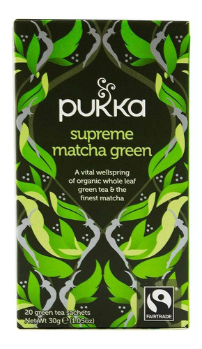 Té Pukka Supreme Green Matcha 20 Sobres 30g