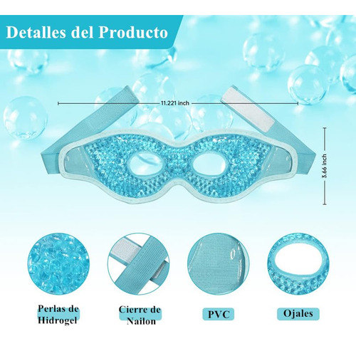 Máscaras De Hielo Para Ojos Y Cara, Mascarilla De Facial Y