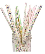 Comprar Pajitas De Papel Biodegradables Para Fiestas De Cumpleaños,