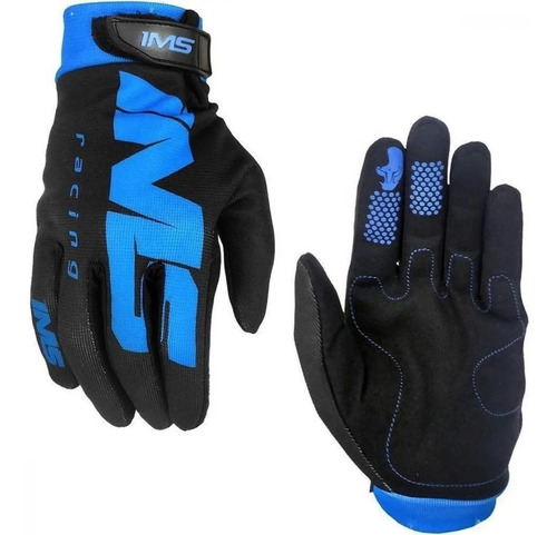 Luva Motocross Trilha Off Road Ims Racing Extreme Cinza Azul