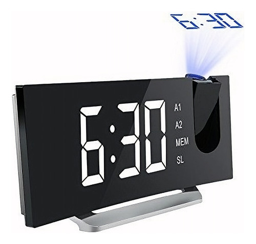 Reloj Proyector, Radio Despertador Digital Mpow.