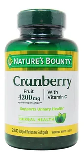 Cranberry 4200 Mg Arandanos + Vitamina C Salud Urinaria