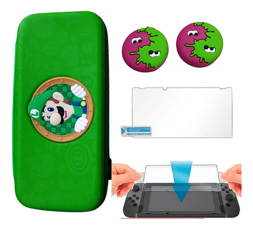 Estuche Switch De Cremallera+vidrio+protectores