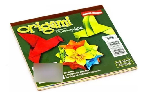 Block Origami Papel Estampado 15 X 15 Cm Por 50 Hojas 