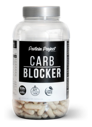 Carb Blocker 120 Cap Protein Project Inhibidor Carbohidratos