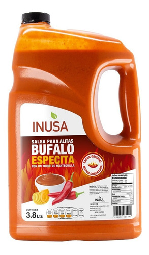 Salsa Para Alitas Bufalo Especita Con Mantequilla Inusa 3.8l