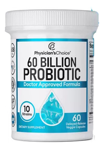 Probioticos De Liberación Sostenida 60 Billones Cfu 60caps