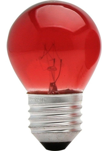 Lampada Bolinha Vermelha 15w 127v Incandescente