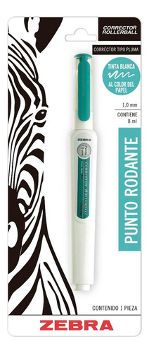 Corrector Escolar Líquido Tipo Pluma Zebra 1 Pieza