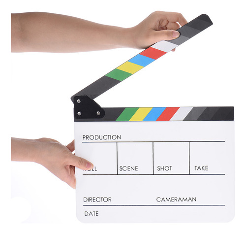 Ação Cinematográfica De Clapboard Para Cena Cortada Filme Cl