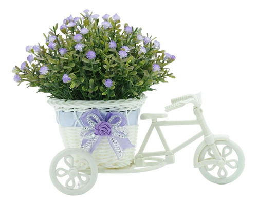 Cesta De Flores Contenedor Triciclo Planta En Maceta