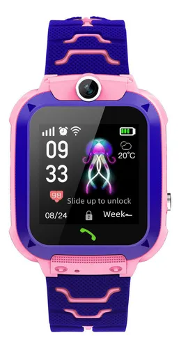 W18-4g Transfronterizo Netcom Black - Reloj Inteligente Para Niños Q12 Q19